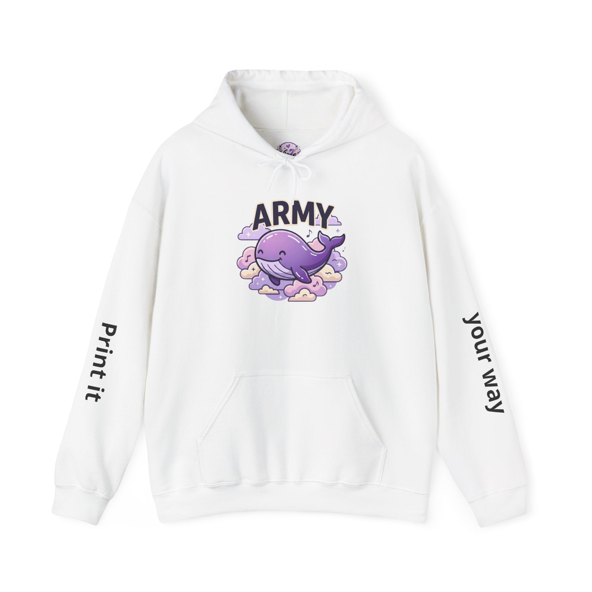 Army Whale Hoodie — Customizable Number Pullover for Fans & Recruits