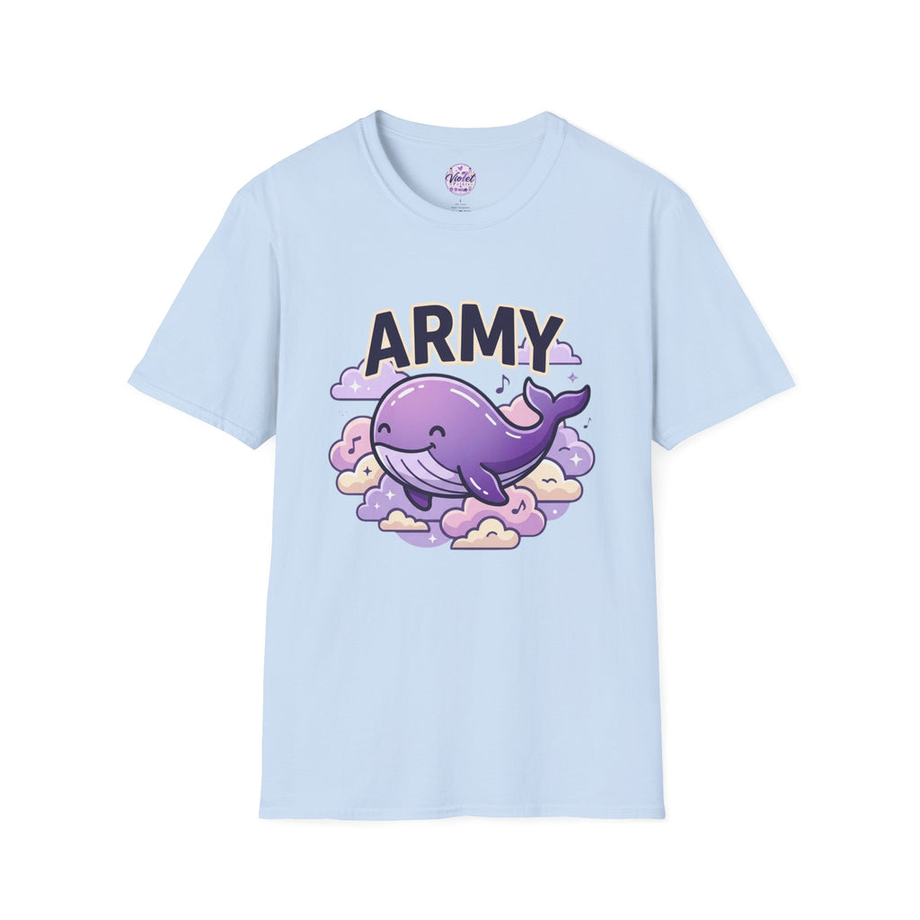 Cute Purple Whale "ARMY" T-Shirt
