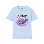 Cute Purple Whale "ARMY" T-Shirt