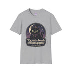 Witch Cat T-Shirt — “It’s Just a Bunch of Hocus Pocus” Cute Halloween Tee