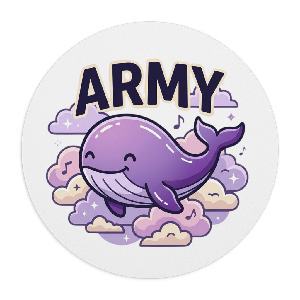 Purple Whale "ARMY" Mouse Pad