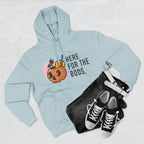 Halloween Pumpkin Cocktail Hoodie – "Here for the Boos" Fleece Sweatshirt