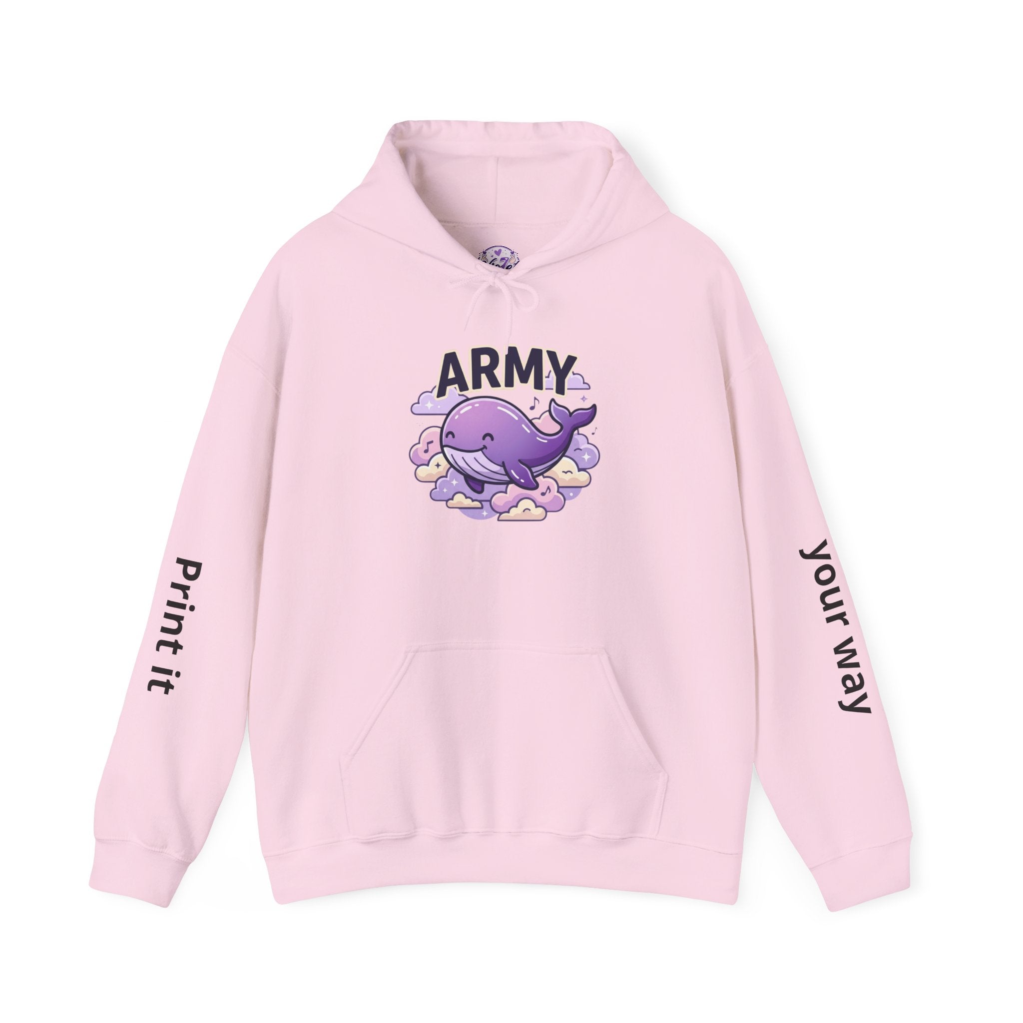 Army Whale Hoodie — Customizable Number Pullover for Fans & Recruits