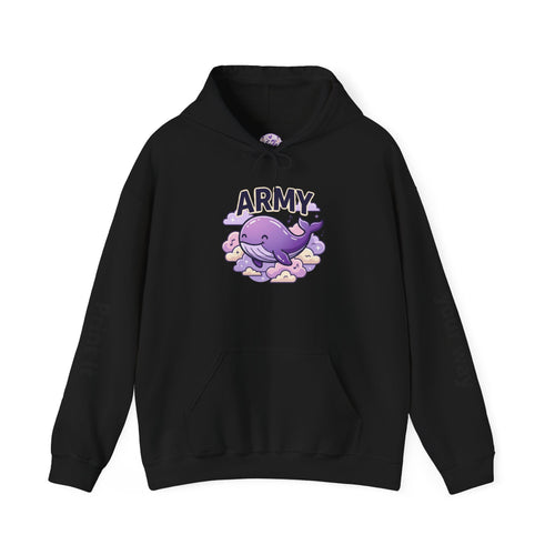 Army Whale Hoodie — Customizable Number Pullover for Fans & Recruits