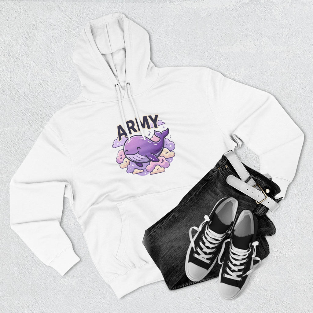 Army Whale Graphic Hoodie