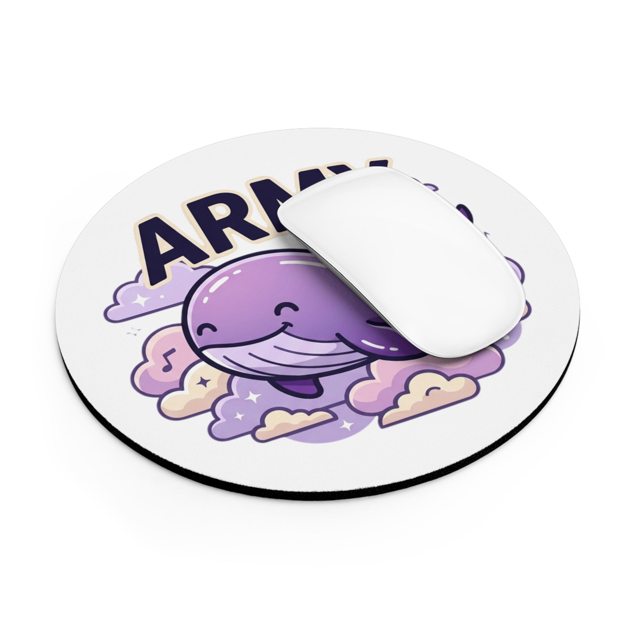 Purple Whale "ARMY" Mouse Pad