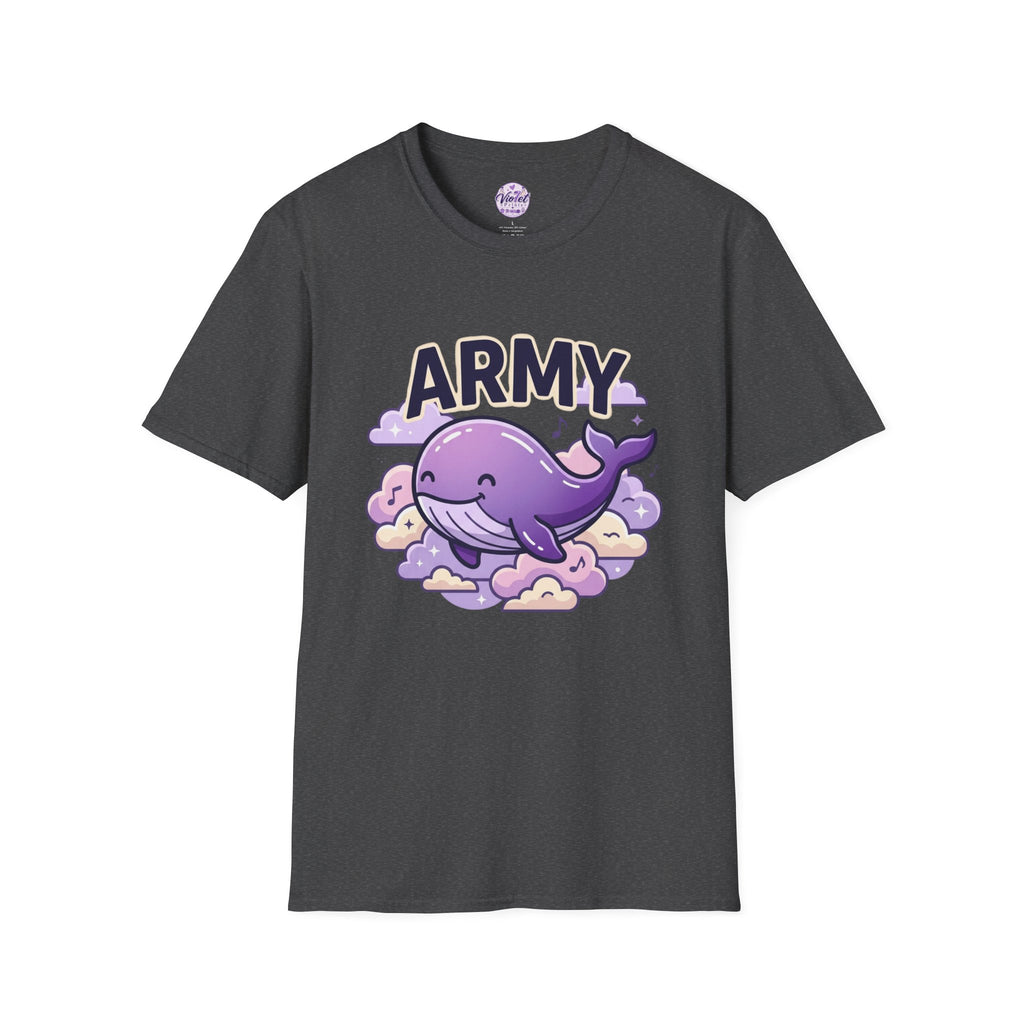 Cute Purple Whale "ARMY" T-Shirt