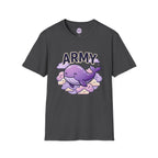 Cute Purple Whale "ARMY" T-Shirt