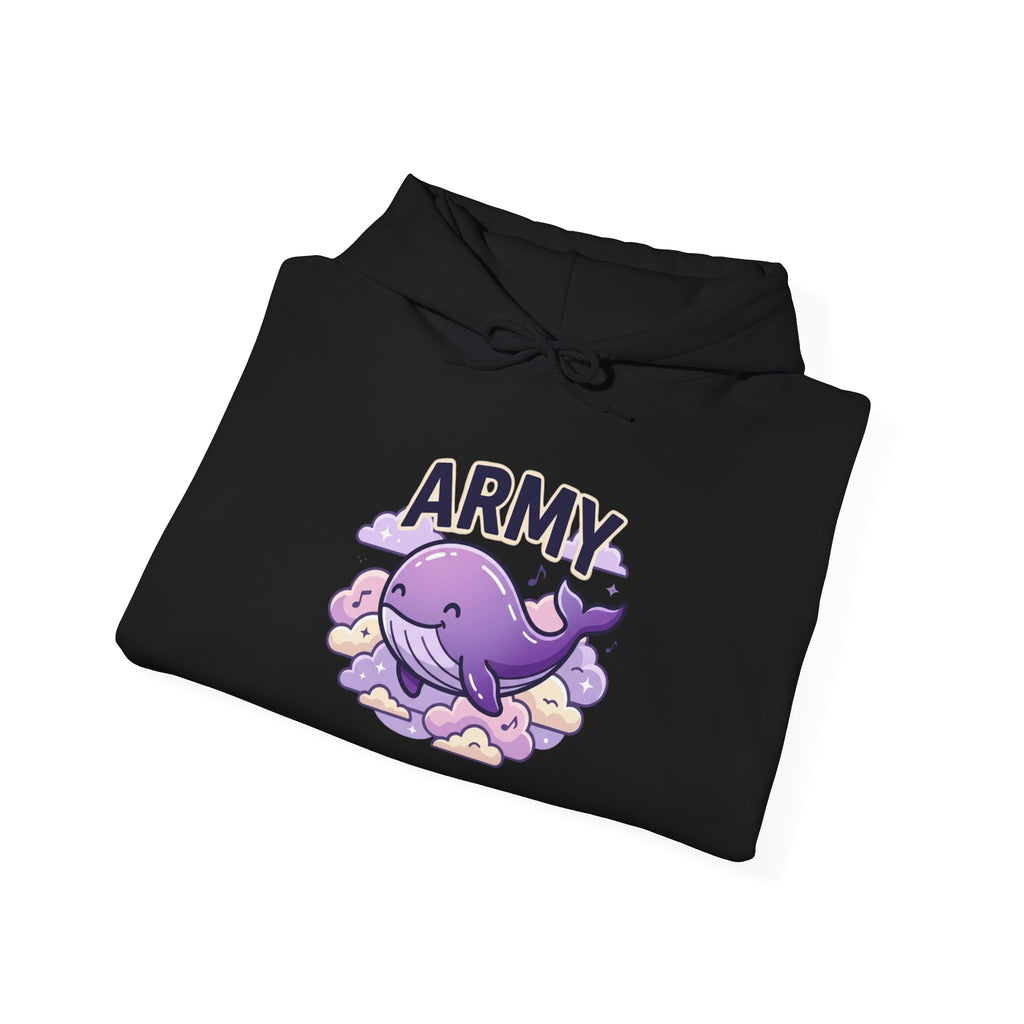 Army Whale Hoodie — Customizable Number Pullover for Fans & Recruits