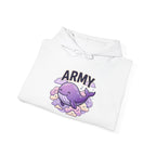 Army Whale Hoodie — Customizable Number Pullover for Fans & Recruits