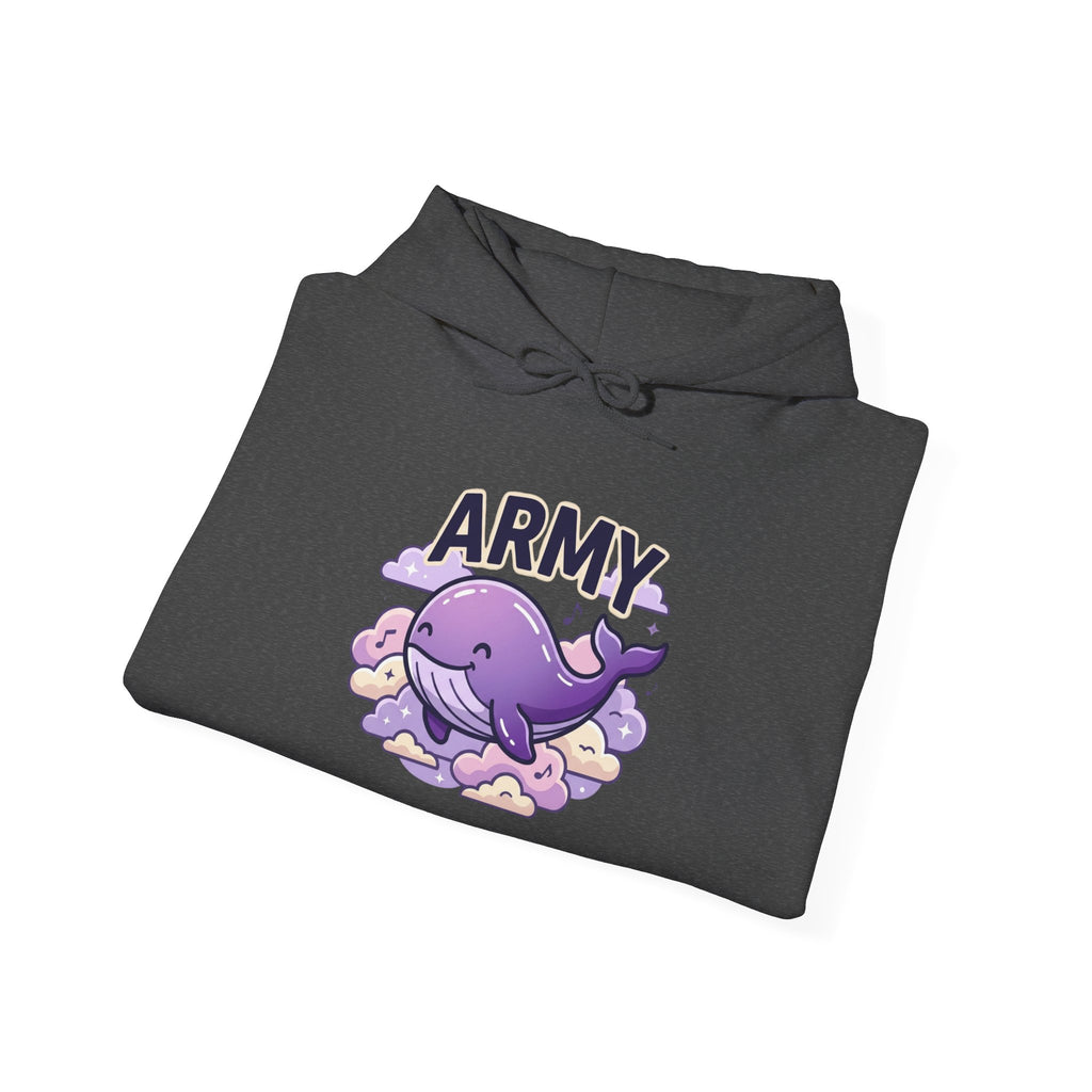 Army Whale Hoodie — Customizable Number Pullover for Fans & Recruits
