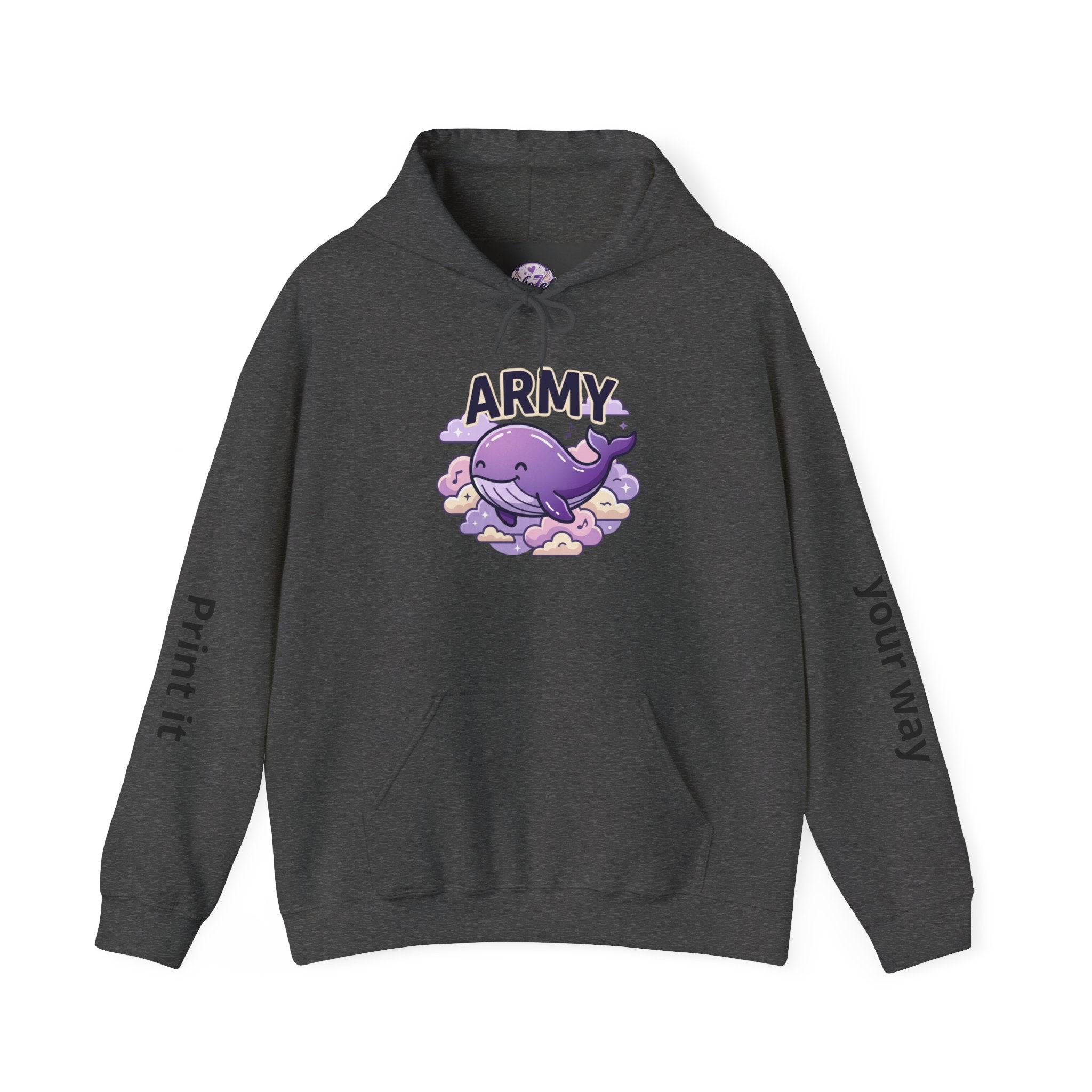 Army Whale Hoodie — Customizable Number Pullover for Fans & Recruits