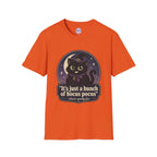 Witch Cat T-Shirt — “It’s Just a Bunch of Hocus Pocus” Cute Halloween Tee