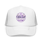 Violet Prints Purple Logo Foam Trucker Hat