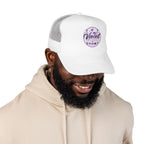 Violet Prints Purple Logo Foam Trucker Hat