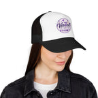 Violet Prints Purple Logo Foam Trucker Hat