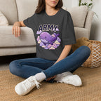 Cute Purple Whale "ARMY" T-Shirt