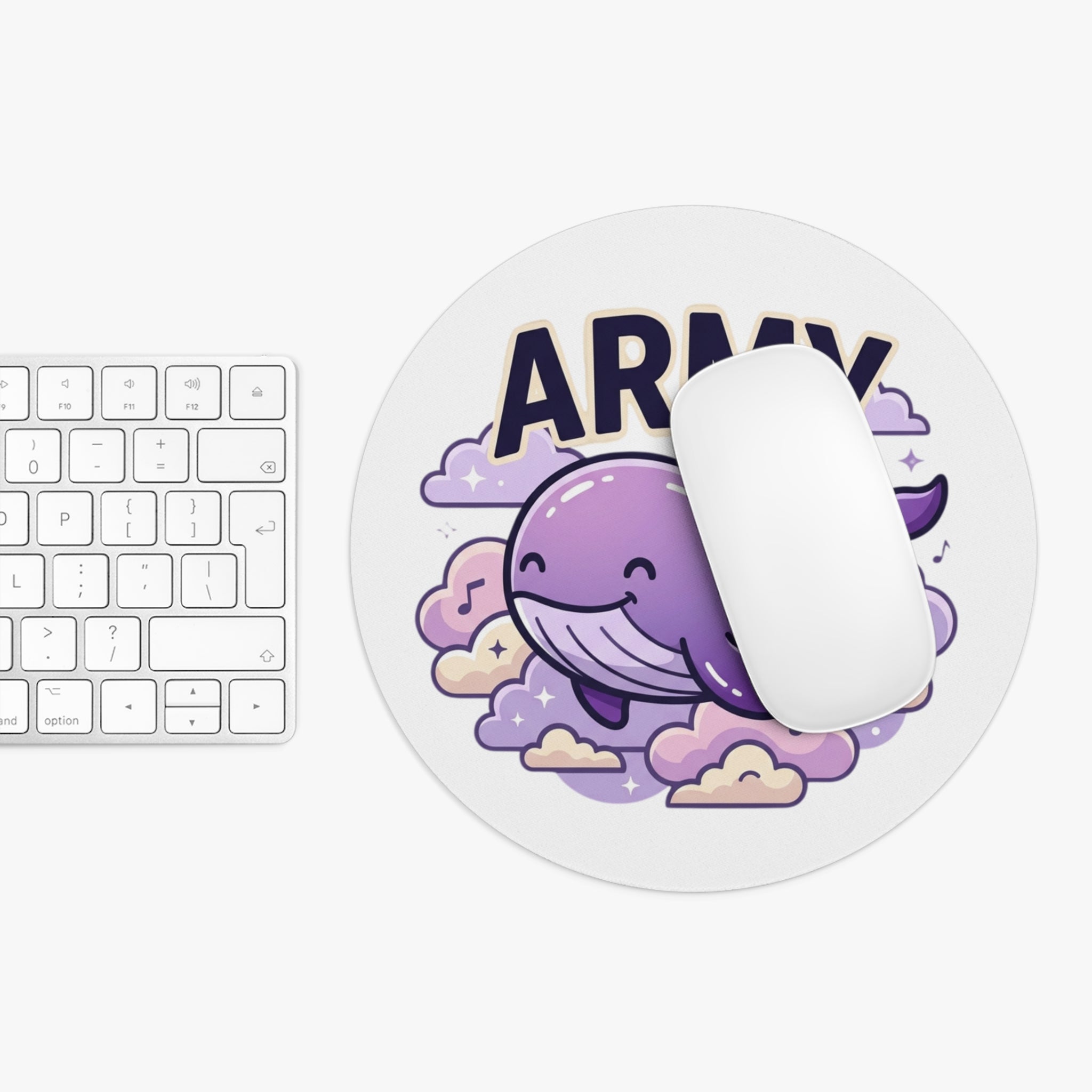 Purple Whale "ARMY" Mouse Pad