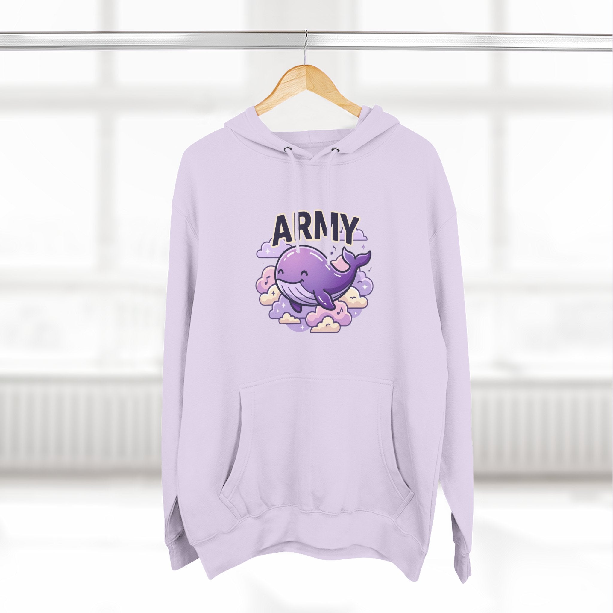 Army Whale Graphic Hoodie