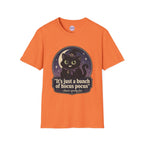 Witch Cat T-Shirt — “It’s Just a Bunch of Hocus Pocus” Cute Halloween Tee