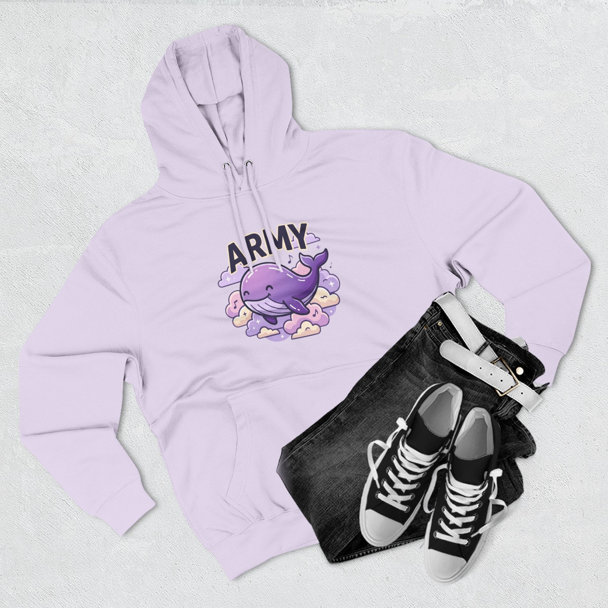 Army Whale Graphic Hoodie