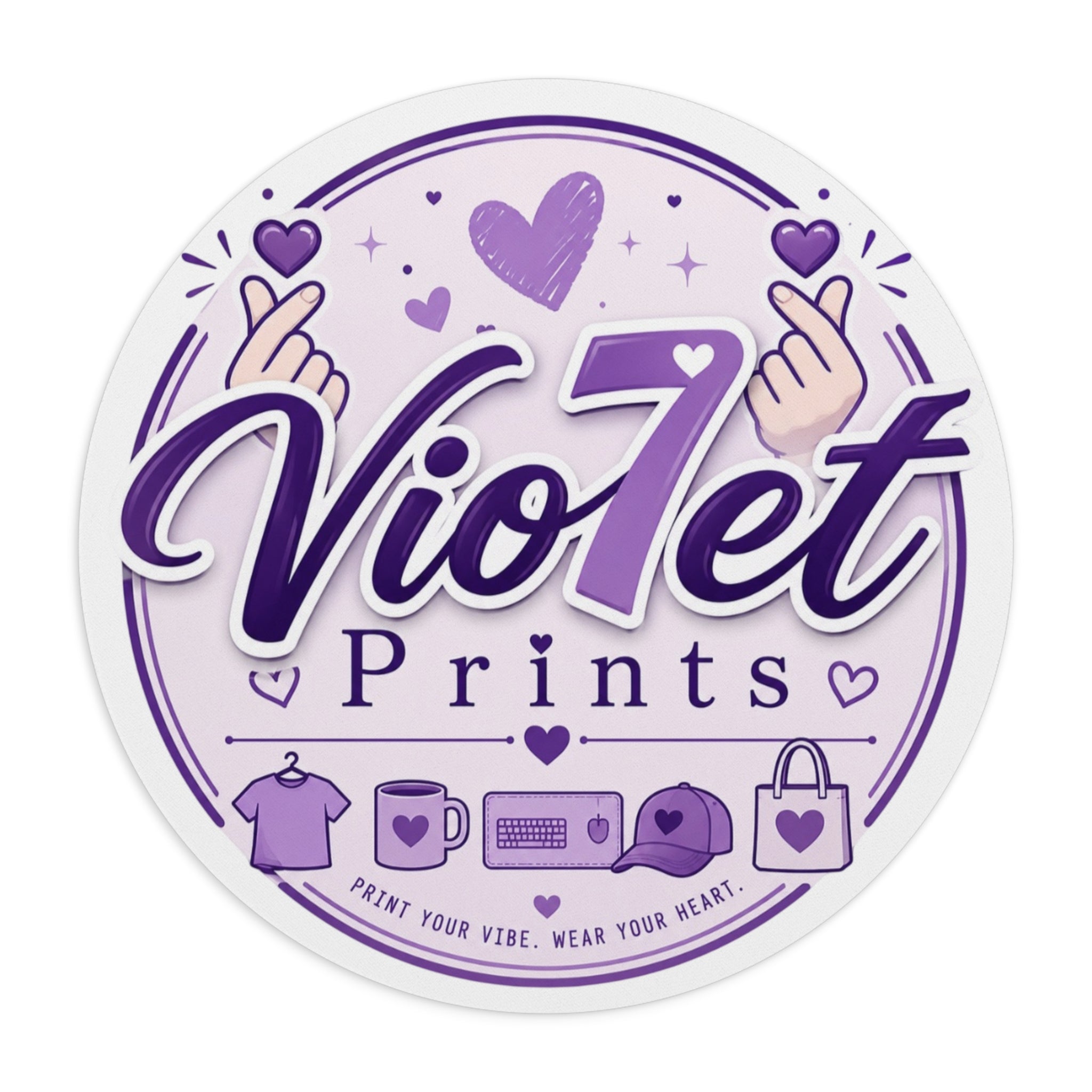 Violet Prints Logo Mouse Pad