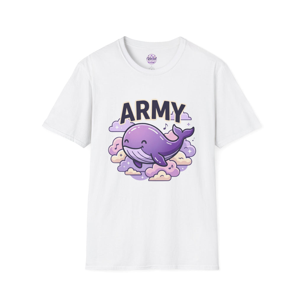 Cute Purple Whale "ARMY" T-Shirt
