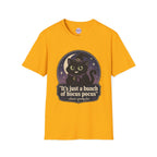 Witch Cat T-Shirt — “It’s Just a Bunch of Hocus Pocus” Cute Halloween Tee