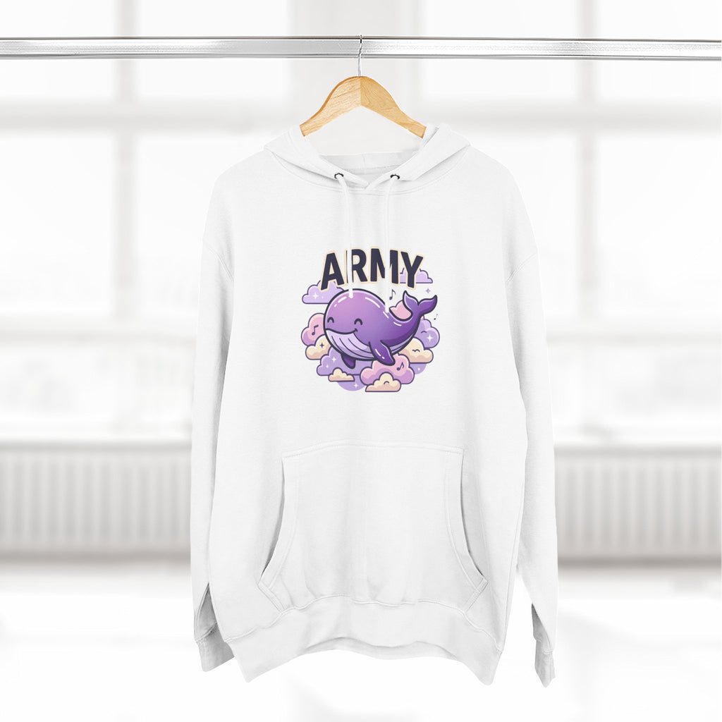 Army Whale Graphic Hoodie